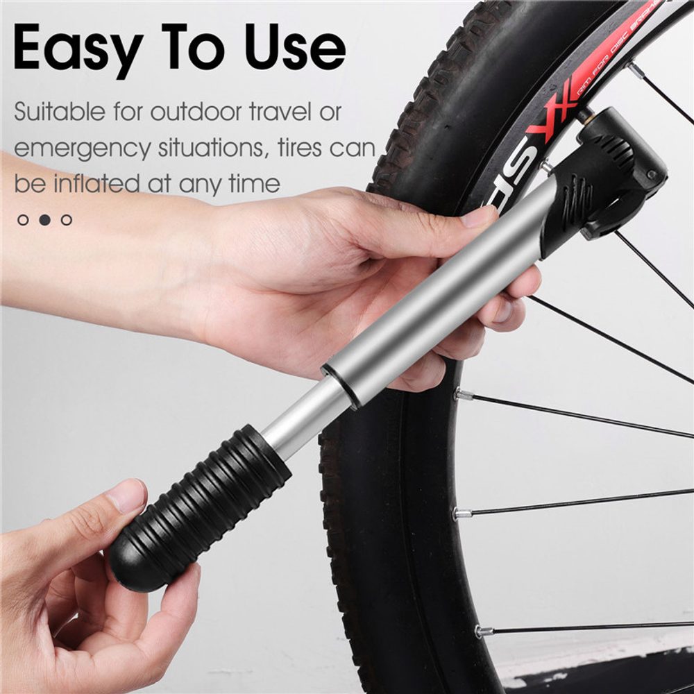 West Biking Prenosná MTB pumpa na bicykel, čierna