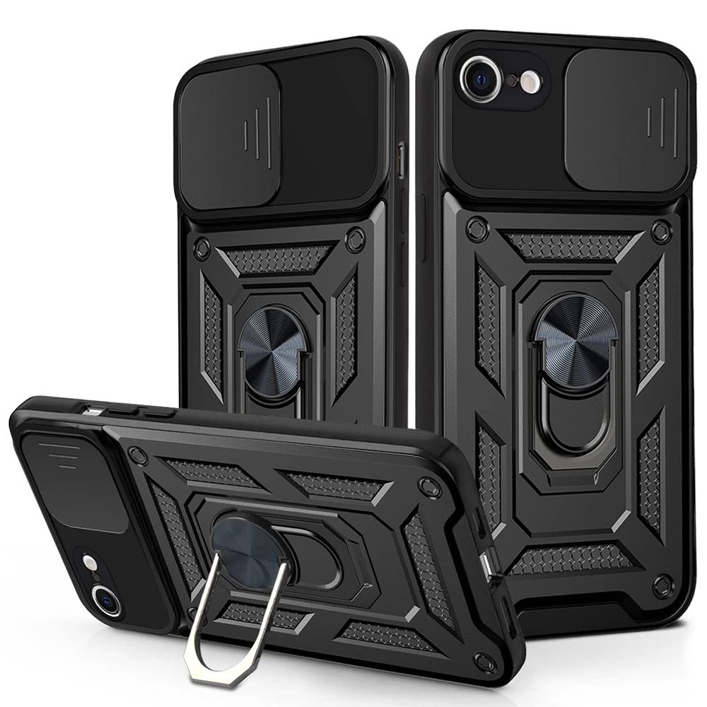 Techsuit CamShield, IPhone 6 Plus / 6S Plus, Fekete