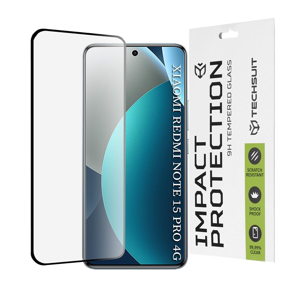 Levně Techsuit 111D Tvrzené sklo, Xiaomi Redmi Note 15 Pro 4G, černé
