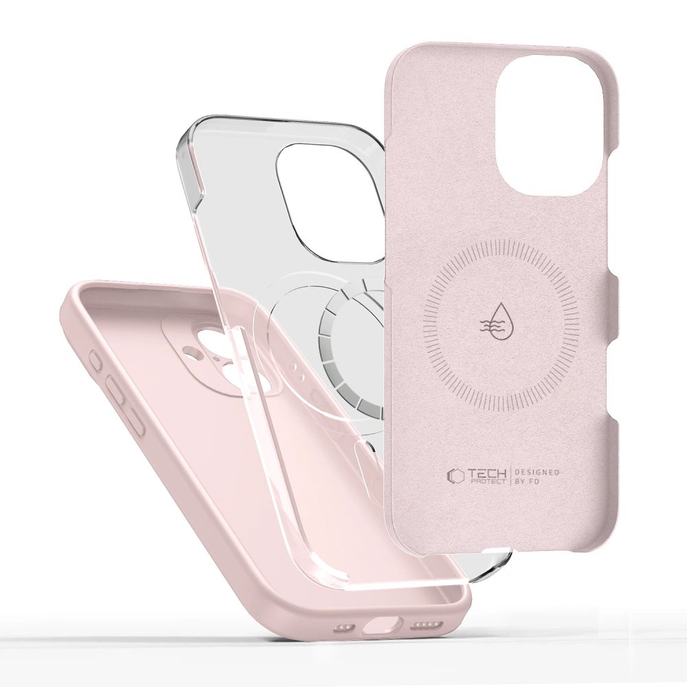 Tech-Protect Silicone MagSafe, iPhone 17, ružový
