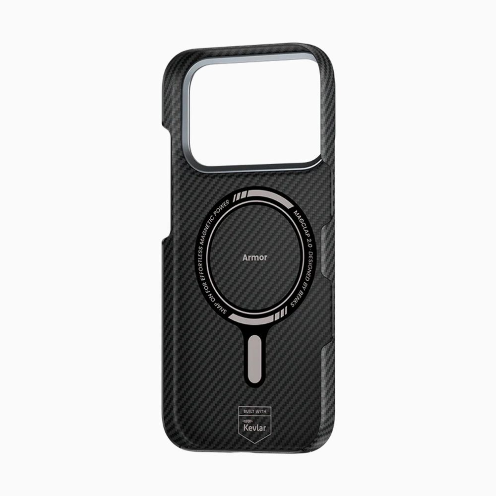 Benks Magnetic Armor Air Kevlar obal Metal Frame, iPhone 17 Pro, čierny