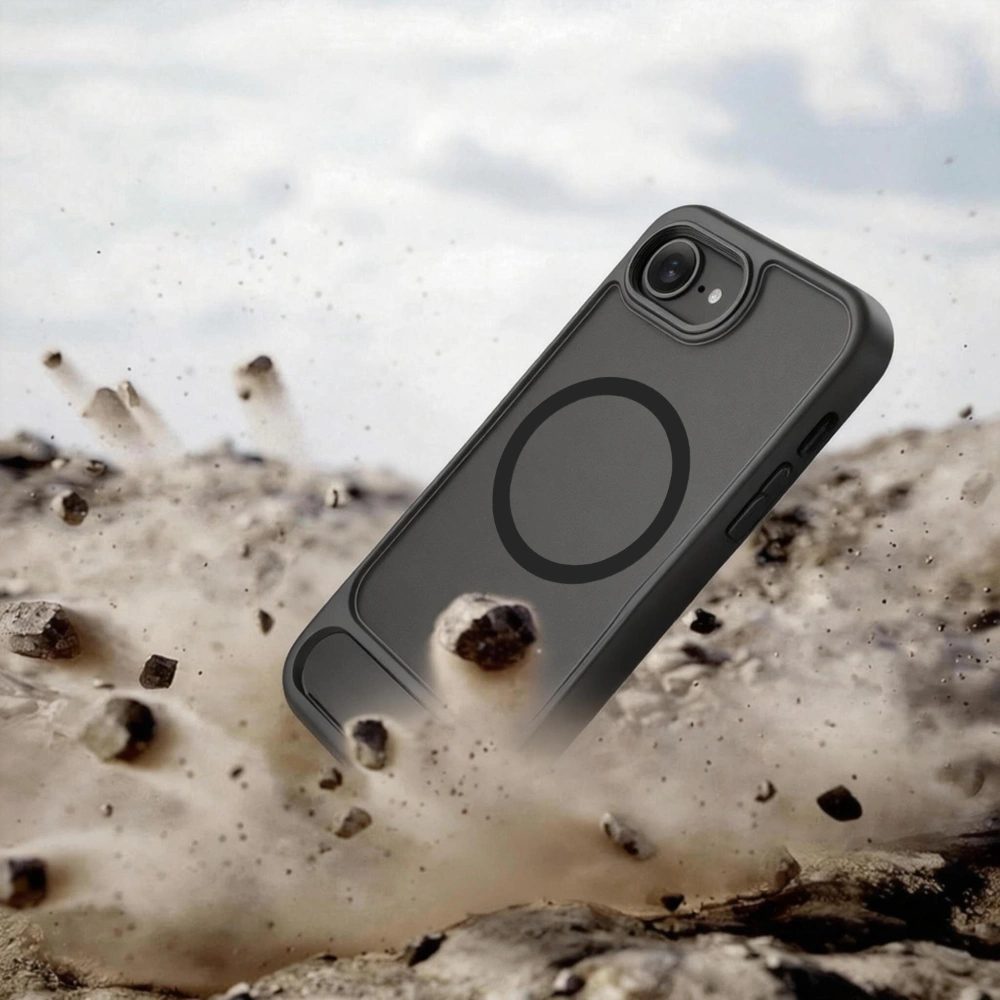 Tech-Protect MagRack MagSafe, iPhone 16e / 17e, čierny matný