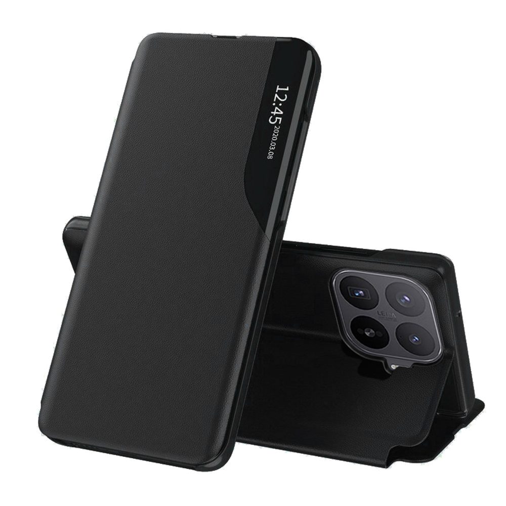 Eco Leather View maska, Xiaomi 17T Pro, crna