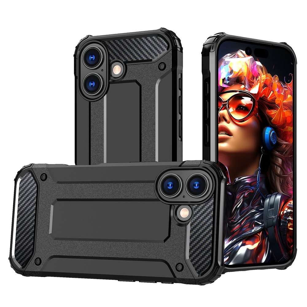 Levně Hybrid Armor iPhone 17, černé