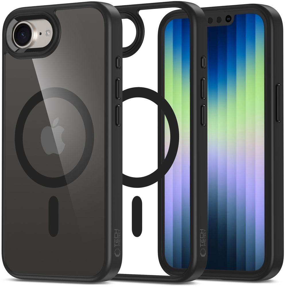 Tech-Protect MagMat MagSafe, iPhone 16e, fekete