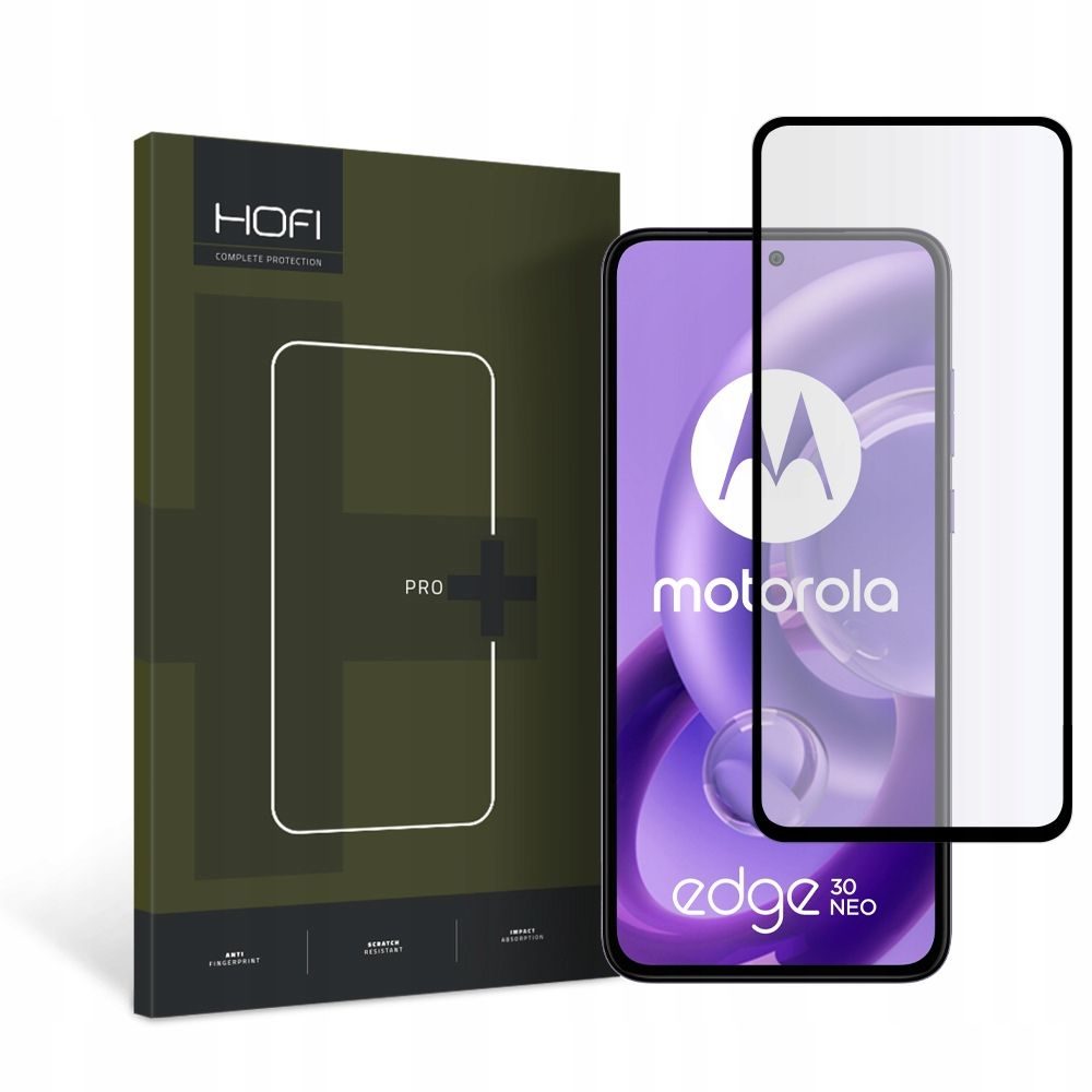 Hofi Pro+ Zaštitno Kaljeno Staklo, Motorola Edge 30 Neo, Crna