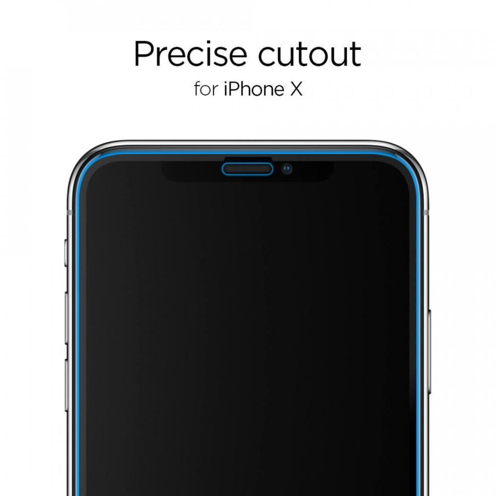 Spigen Full Cover Glass FC Edzett üveg 2 Db, IPhone 11 Pro, Fekete