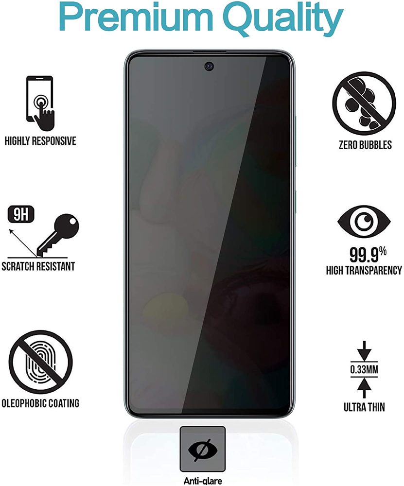 Privacy 5D Zaščitno Kaljeno Steklo, Samsung Galaxy A54 5G