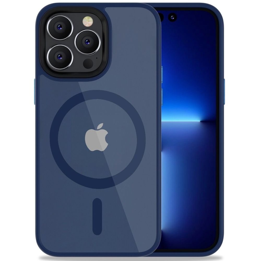Tech-Protect MagMat MagSafe, IPhone 14 Pro Max, Albastru Mat