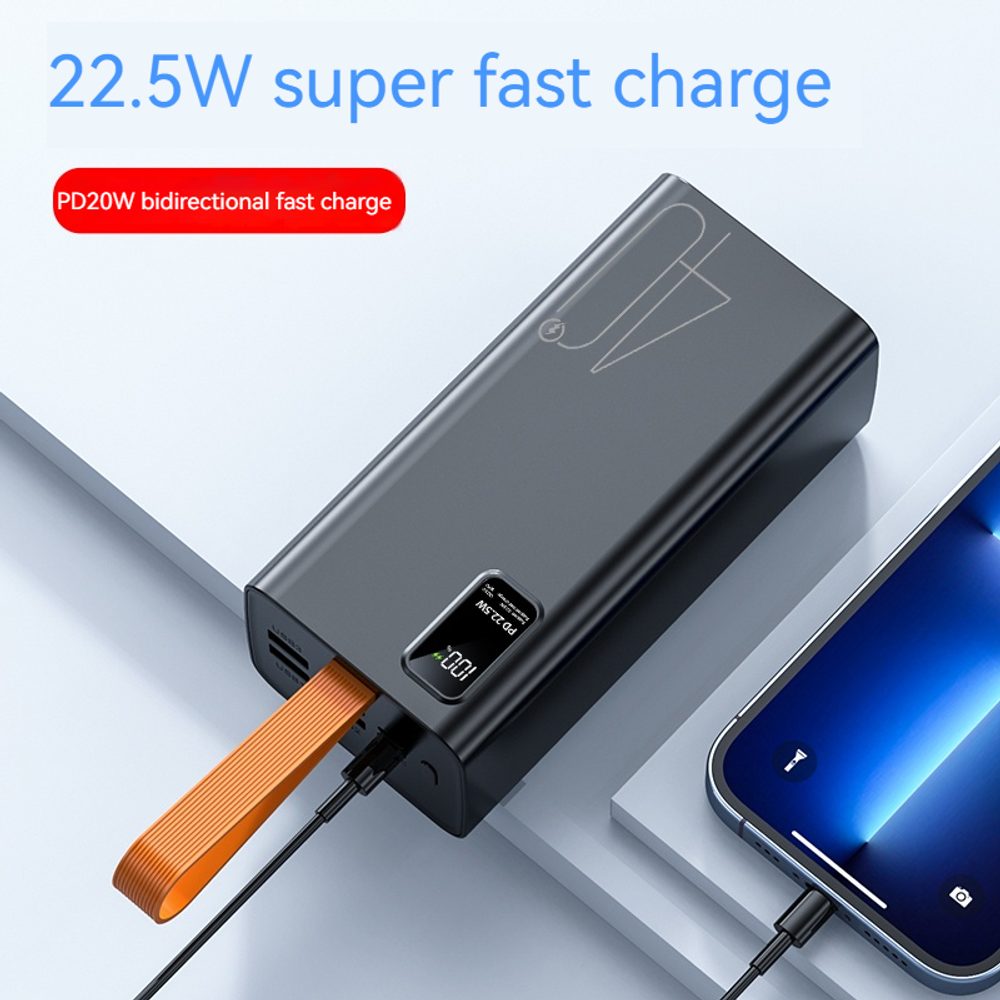 Powerbanka 40000mAh, PD 22,5 W, QC3.0, biela