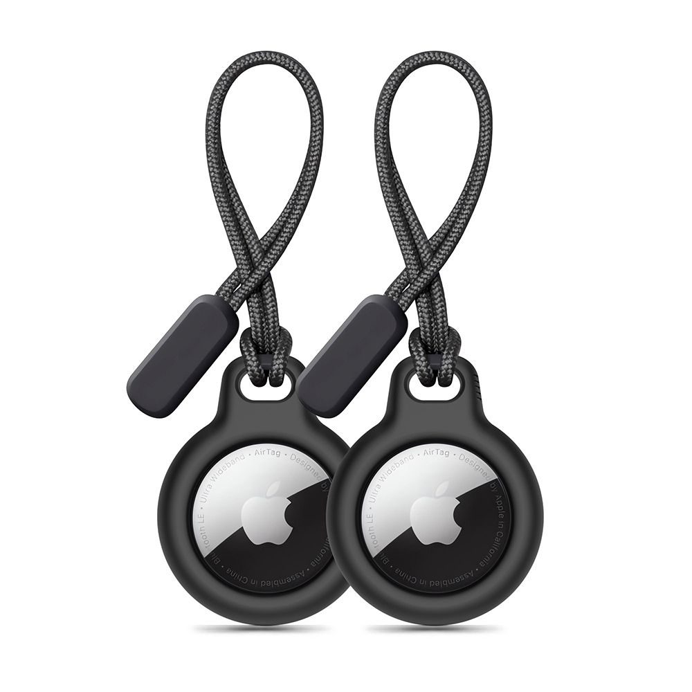 Tech-Protect Rough Chain medál, Apple AirTag, fekete, 2 db