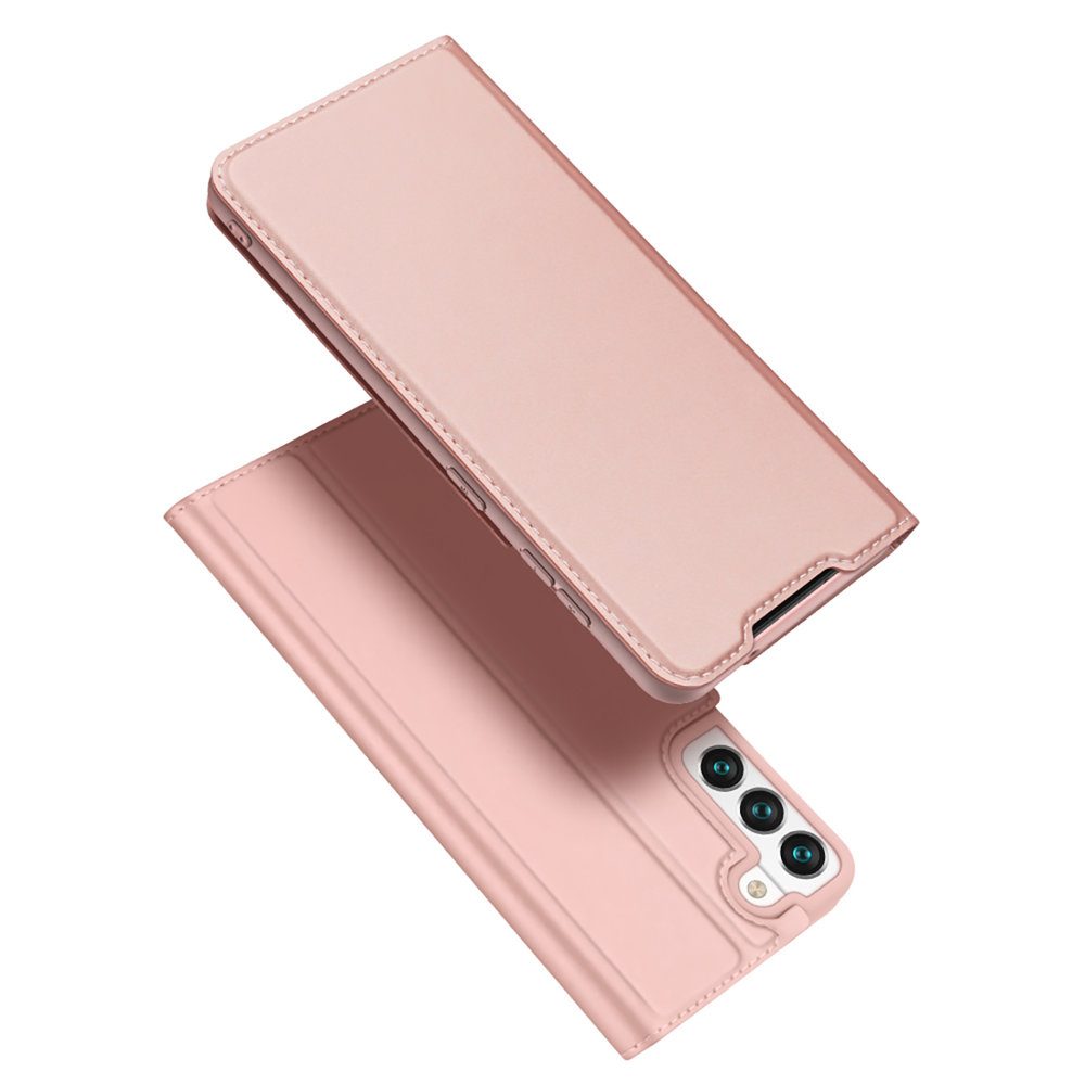 Dux Ducis Skin Pro, Könyves Tok, Samsung Galaxy S22 Plus, Rózsaszín
