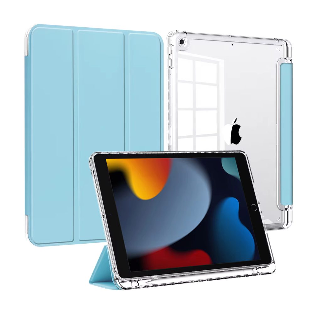 JP Tab case transparent pouzdro na tablet, iPad 10.2, 2019 / 2020 / 2021 (iPad 7 / 8 / 9), modré