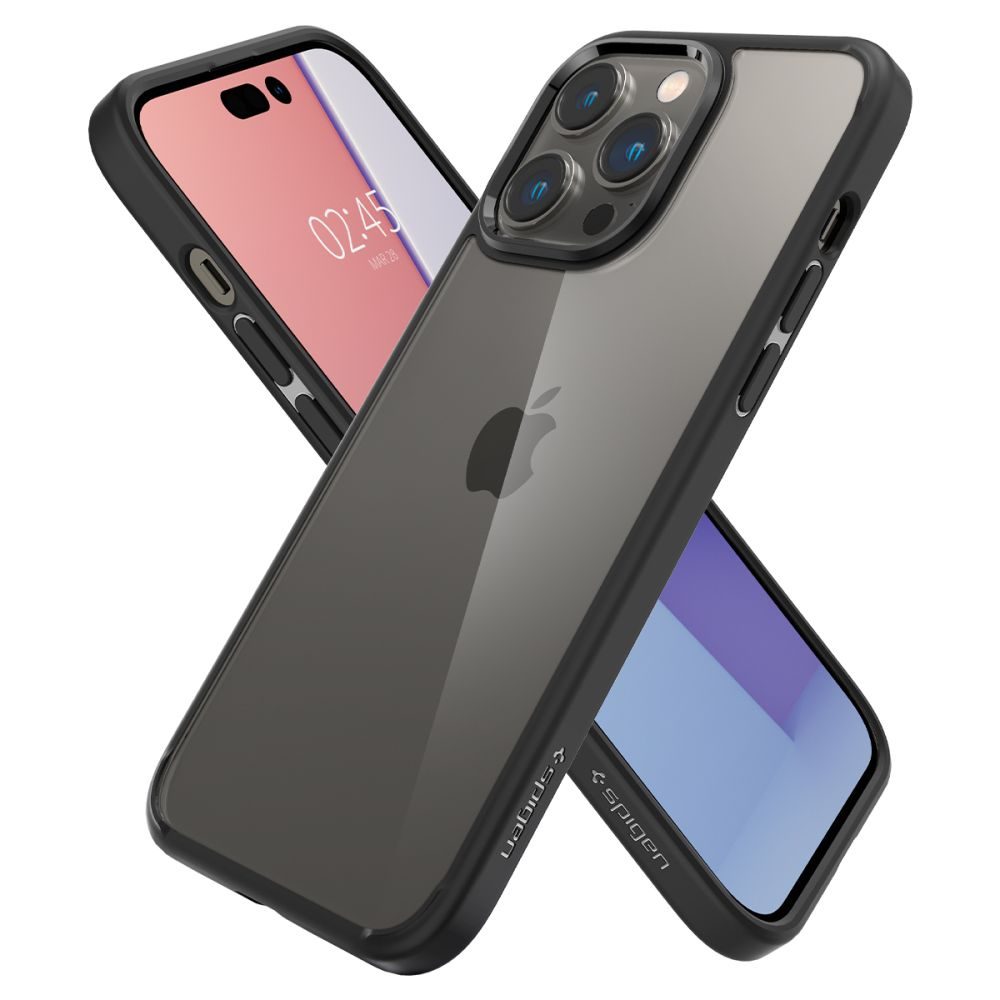 Hibrid Spigen Ultra Ovitek Za Mobilni Telefon, IPhone 14 Pro, črn