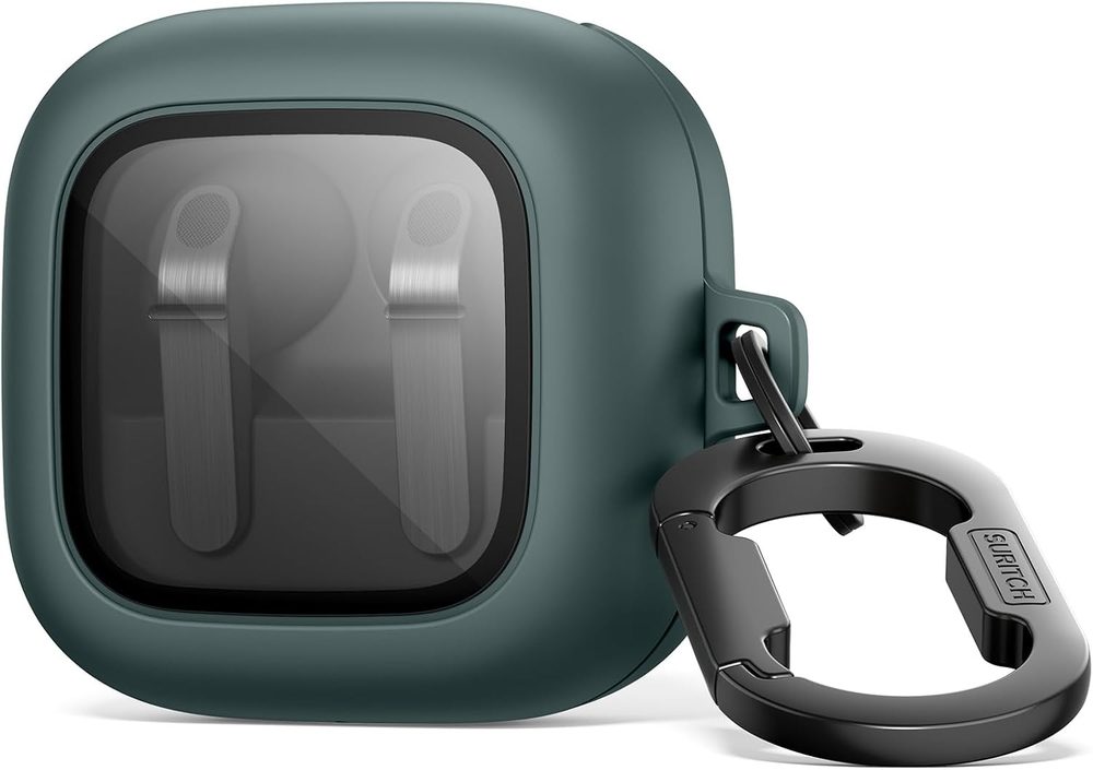 Husă rezistentă Suritch, Samsung Buds 4 / 4 Pro, verde închis