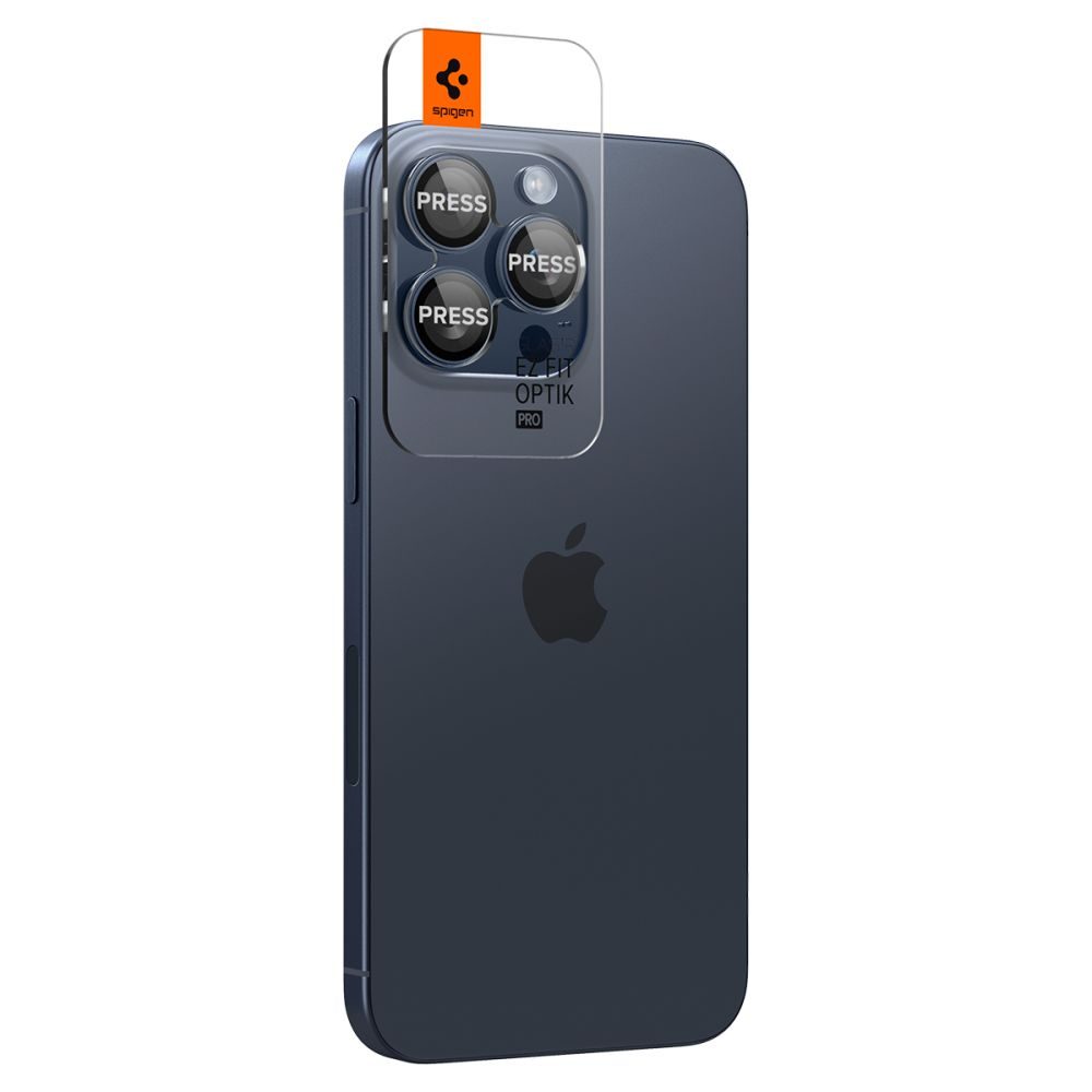 Spigen Optik.TR Ez Fit Kameravédő, 2 Darab, IPhone 14 Pro / 14 Pro Max / 15 Pro / 15 Pro Max, Kék