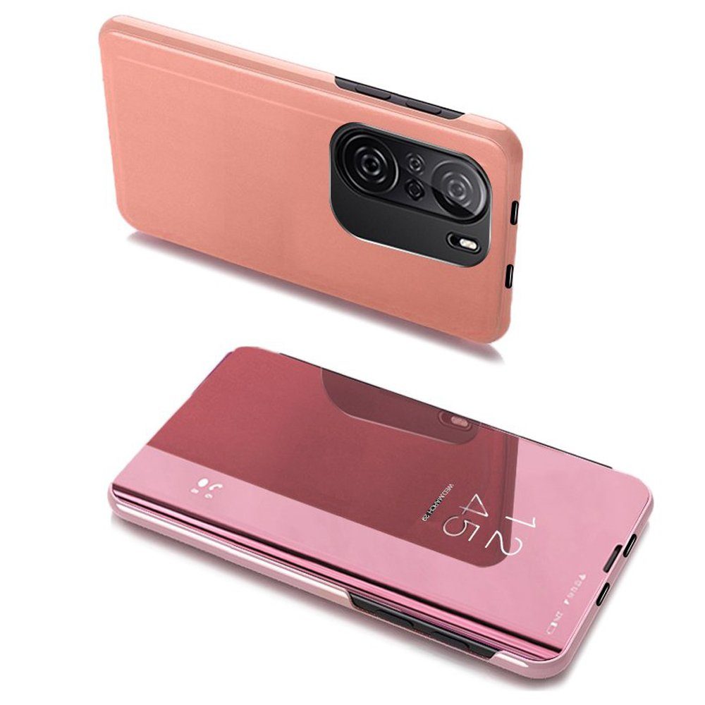 Clear view růžové pouzdro na telefon Xiaomi Redmi Poco F3, K40, K40 Pro, K40 Pro+