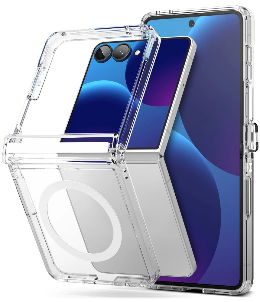 Ringke Fusion Flap Magnetic MagSafe maska, Samsung Galaxy Z Flip 8, prozirna