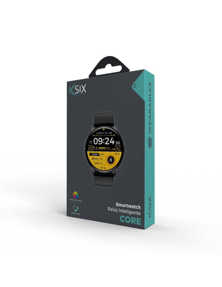 Ksix Core Amoled Smartwatch, černé