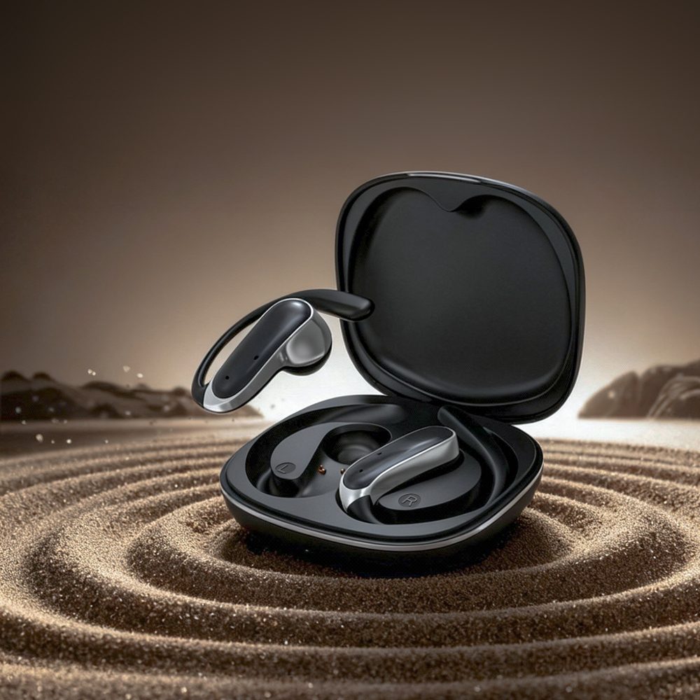 Dudao U17Z Bluetooth 5.3 OWS slúchadlá, čierna