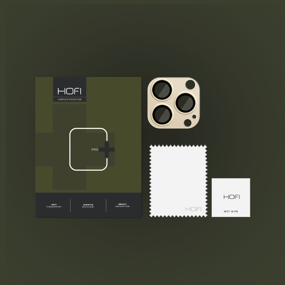 Hofi FullCam Tvrdené Sklo Na šošovku, IPhone 14 Pro / 14 Pro Max, Zlaté