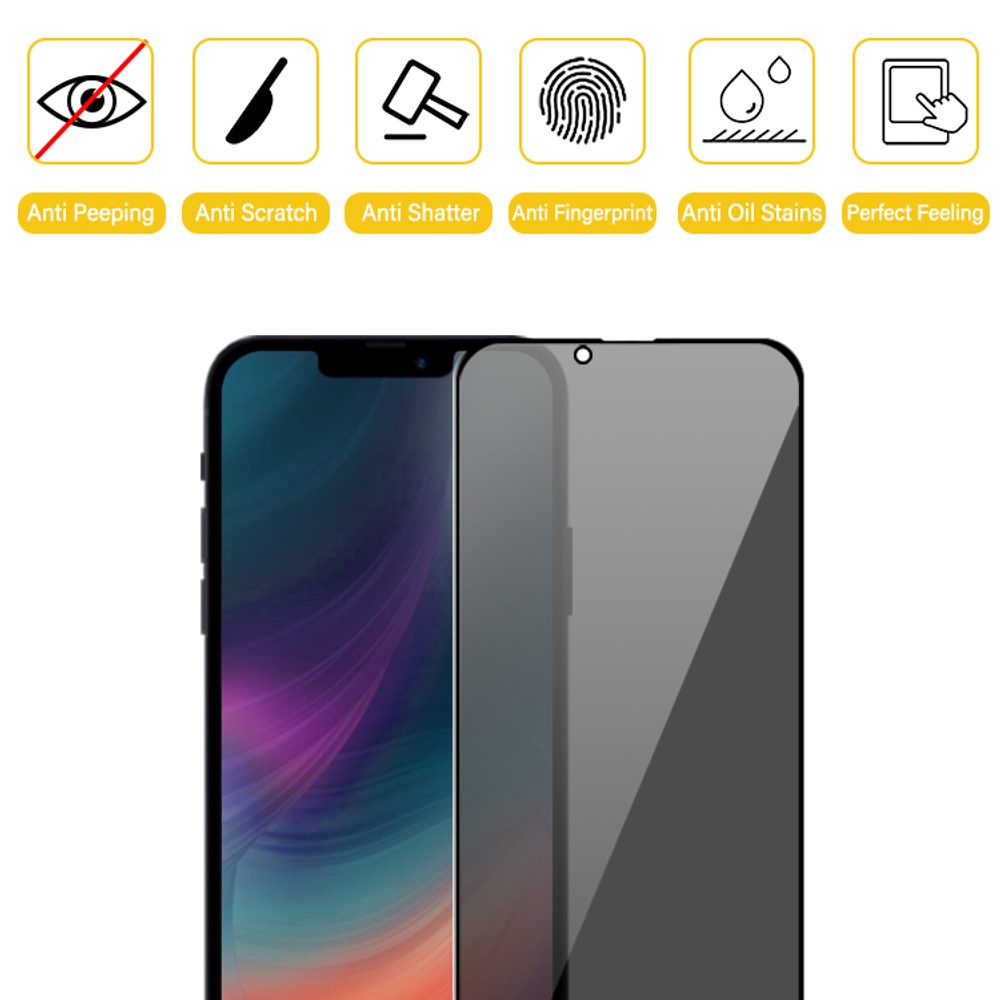 Privacy 5D Zaščitno Kaljeno Steklo, IPhone 13 Pro Max