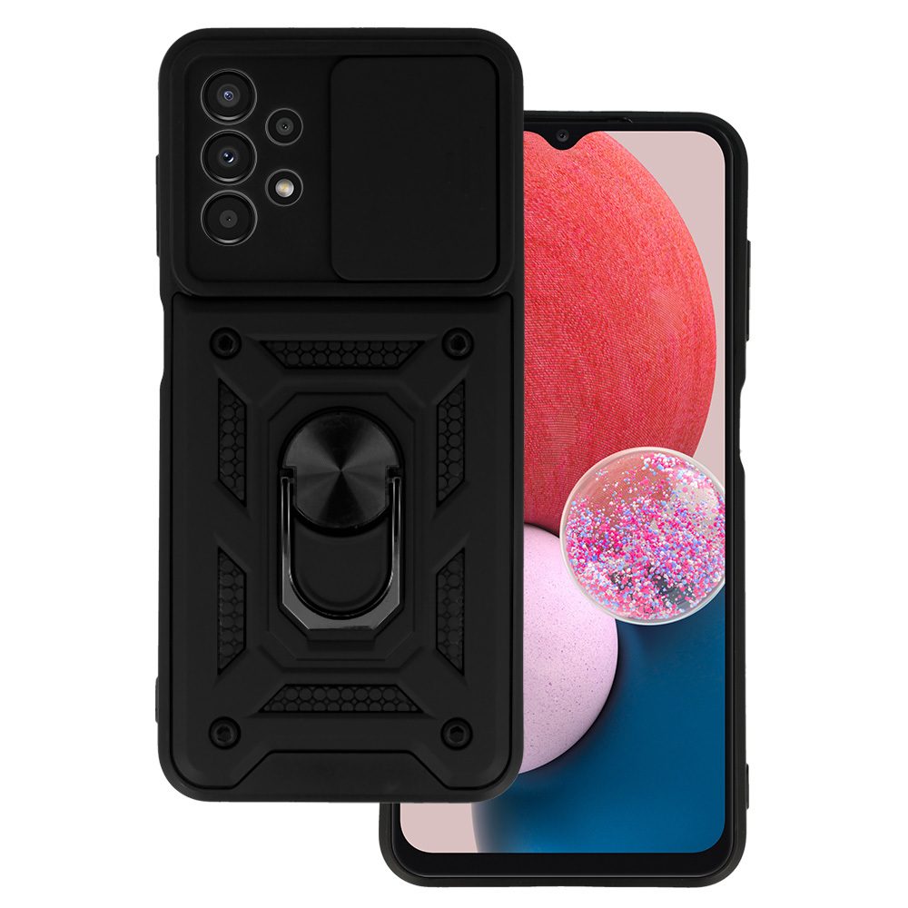 Slide Camera Armor Case Obal, Samsung Galaxy A13 4G, čierny