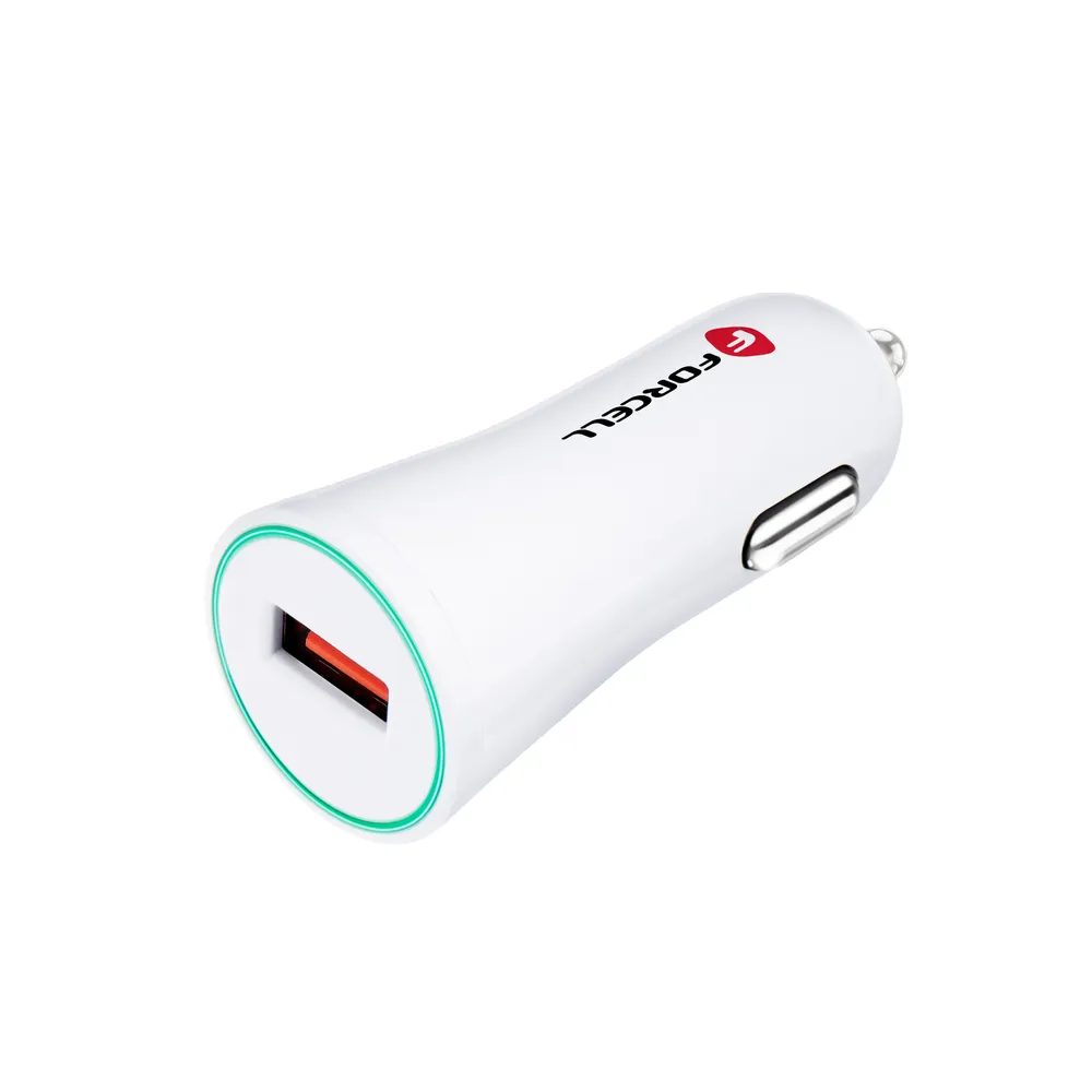 Forcell Autóadapter USB Csatlakozóval, 2,4 A, Quick Charge 3.0 Gyorstöltéssel