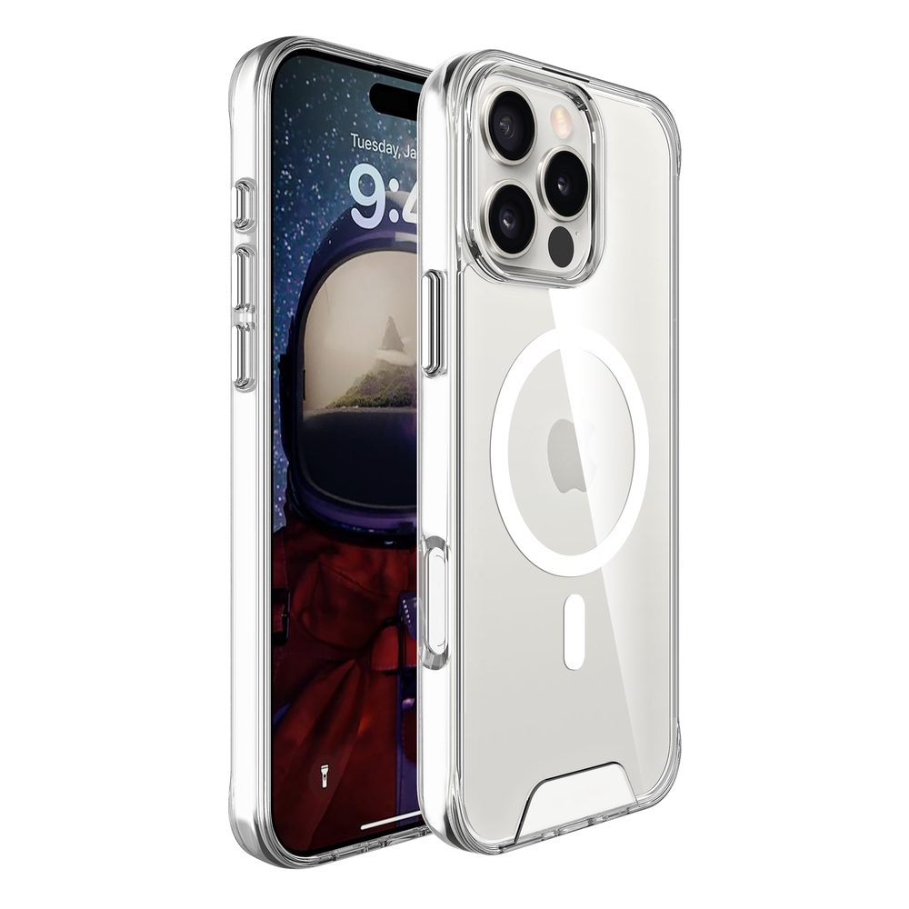 Levně JP MagFit MagSafe obal s 1.2M SGS certifikátem, iPhone 16 Pro Max, průhledný