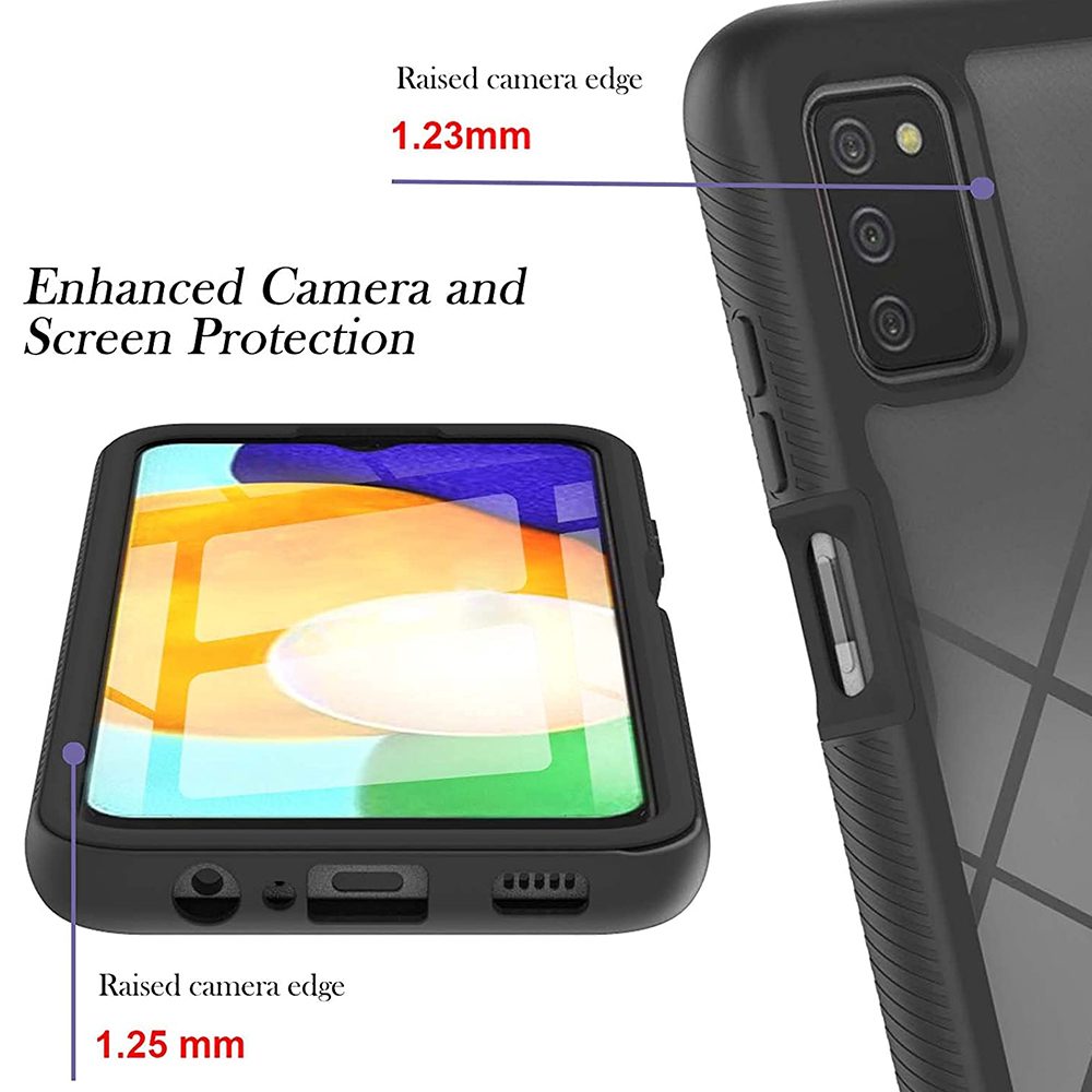 Techsuit Defense360 Pro + Zaščitna Folija, Samsung Galaxy A03s, črna