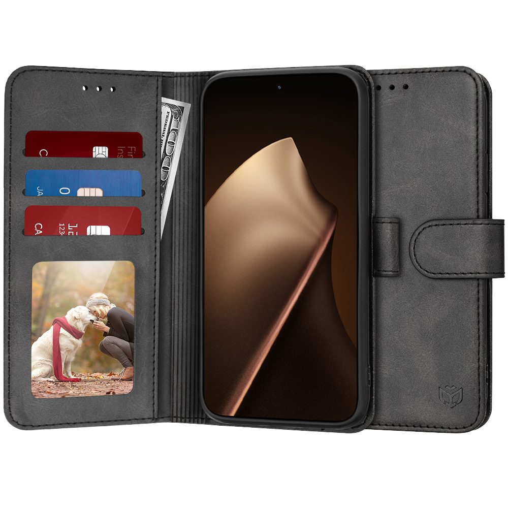 Techsuit Diary Book, Xiaomi 15T Pro, fekete
