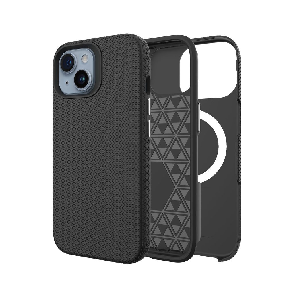 Levně JP Triangle MagSafe case, 1.2M SGS certificate, iPhone 15, černý