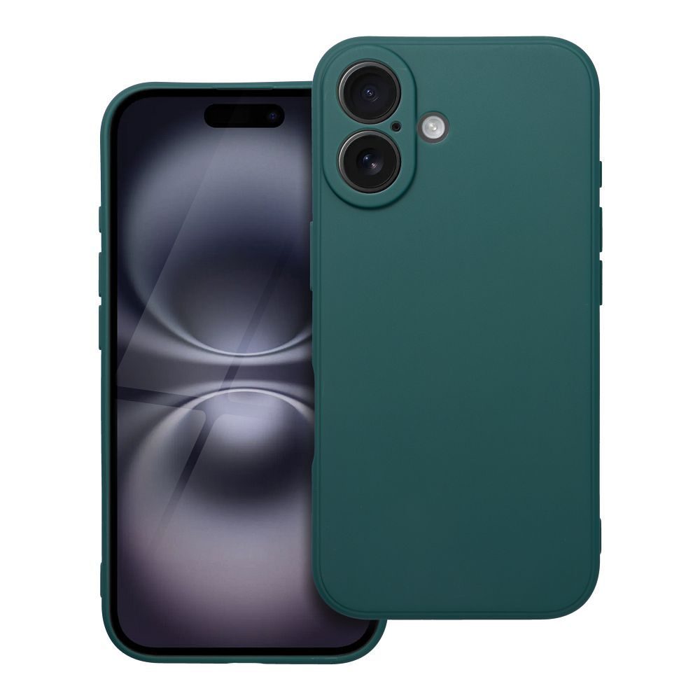 Levně Matt obal, iPhone 16, zelený