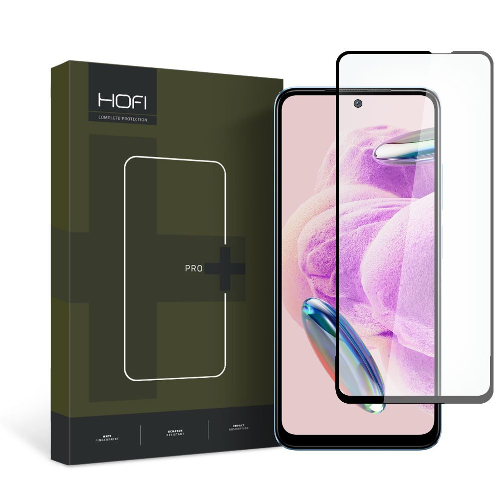 Hofi Pro+ Zaščitno Kaljeno Steklo, Xiaomi Redmi Note 12S, črno