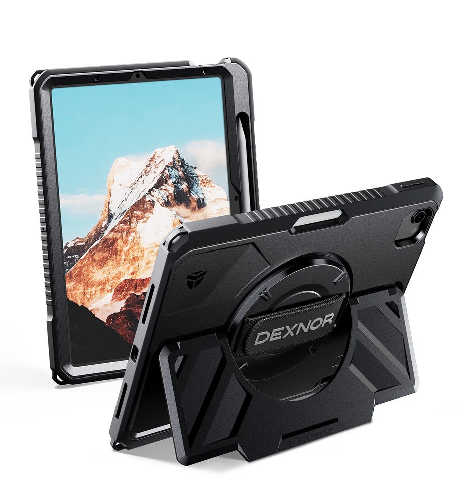 Levně Dexnor 360 Rotating obal, iPad Air 11, černý