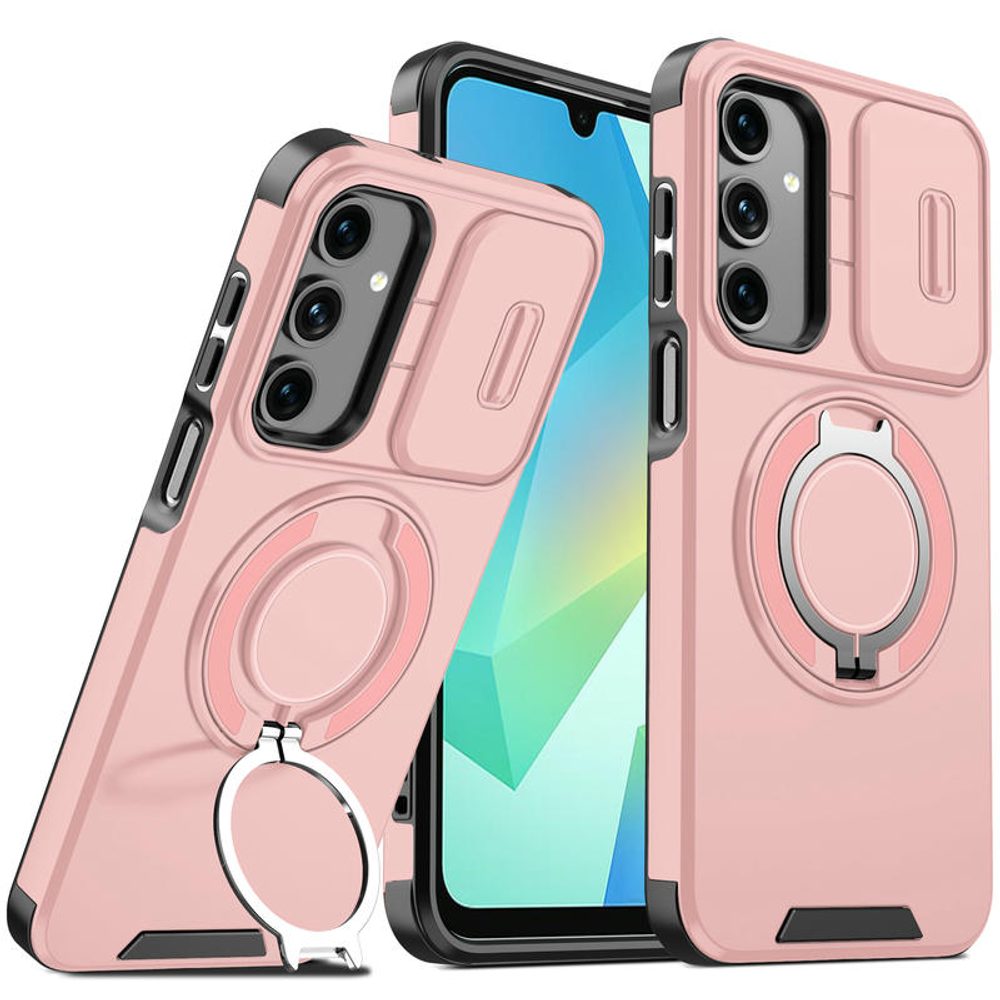 Levně Camslide Stand obal, Samsung Galaxy A17, růžový