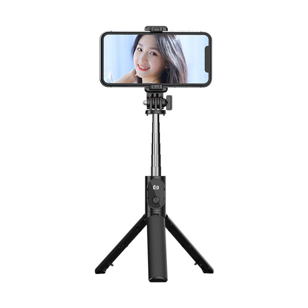 MINI P20S Selfie Stick S Odvojivim Bluetooth Daljinskim Upravljačem I Stativom, Crni
