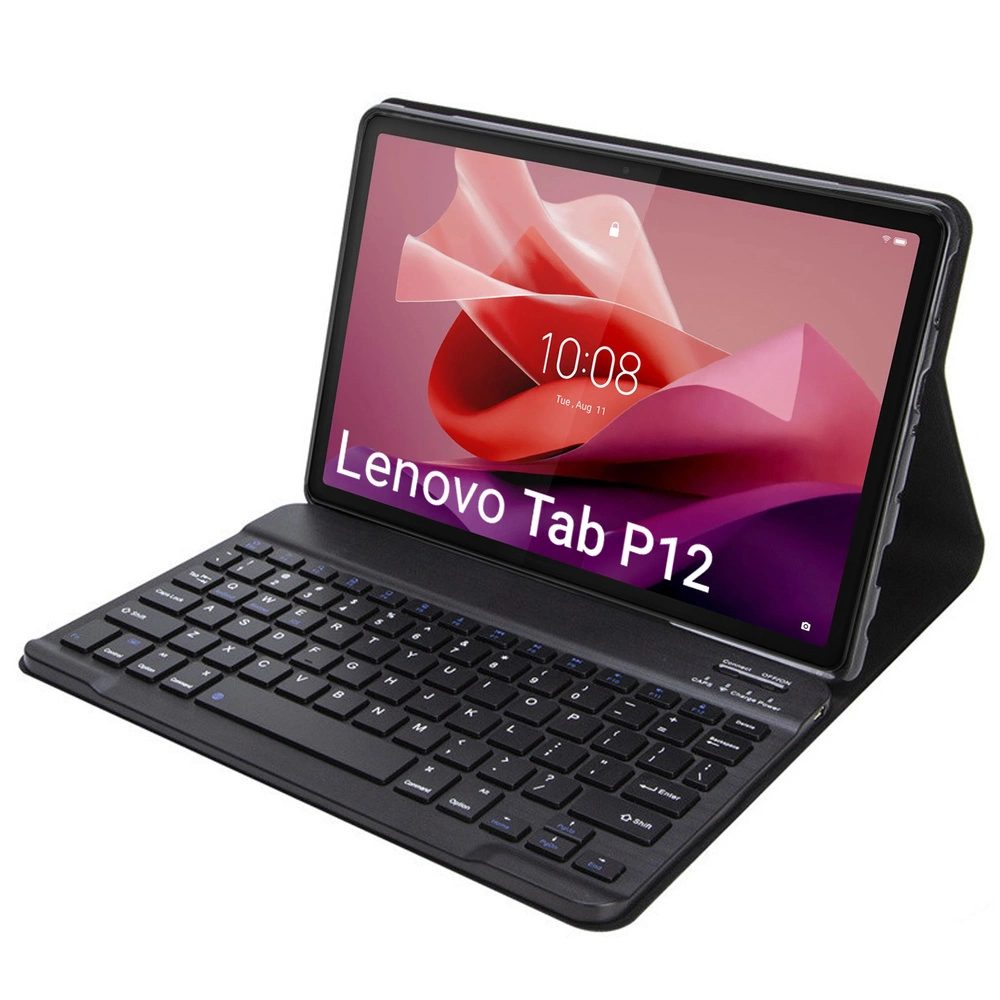 Pouzdro s Bluetooth klávesnicí pro Lenovo Tab P12 (TB-370), černé