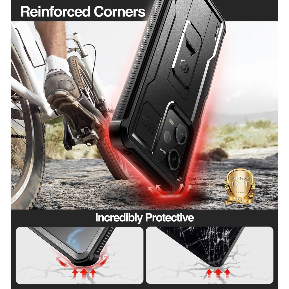 Tech-Protect Kevlar Pro Pouzdro, Xiaomi Redmi Note 12 Pro 5G / Poco X5 Pro 5G, černé