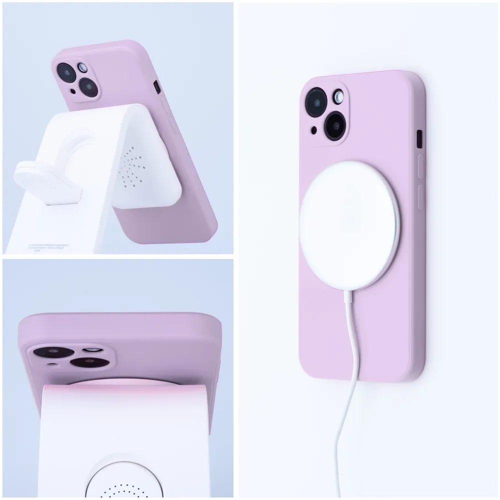 Maska Silicone Mag Cover, IPhone 13 Mini, Roza