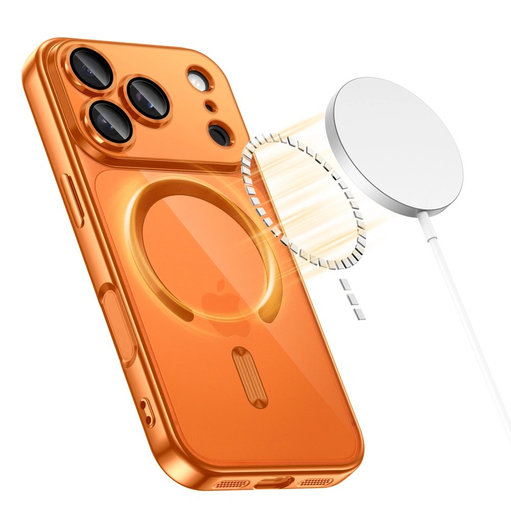 Tech-Protect MagFlex MagSafe iPhone 17 Pro Max, lesklá oranžová