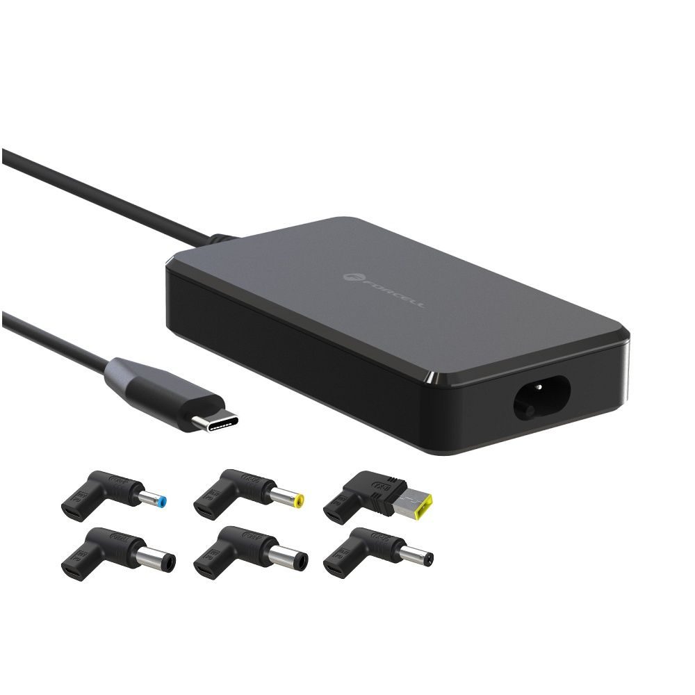 Forcell F-Energy E856 Univerzálny adaptér k notebooku, 90W (6 koncoviek), čierny