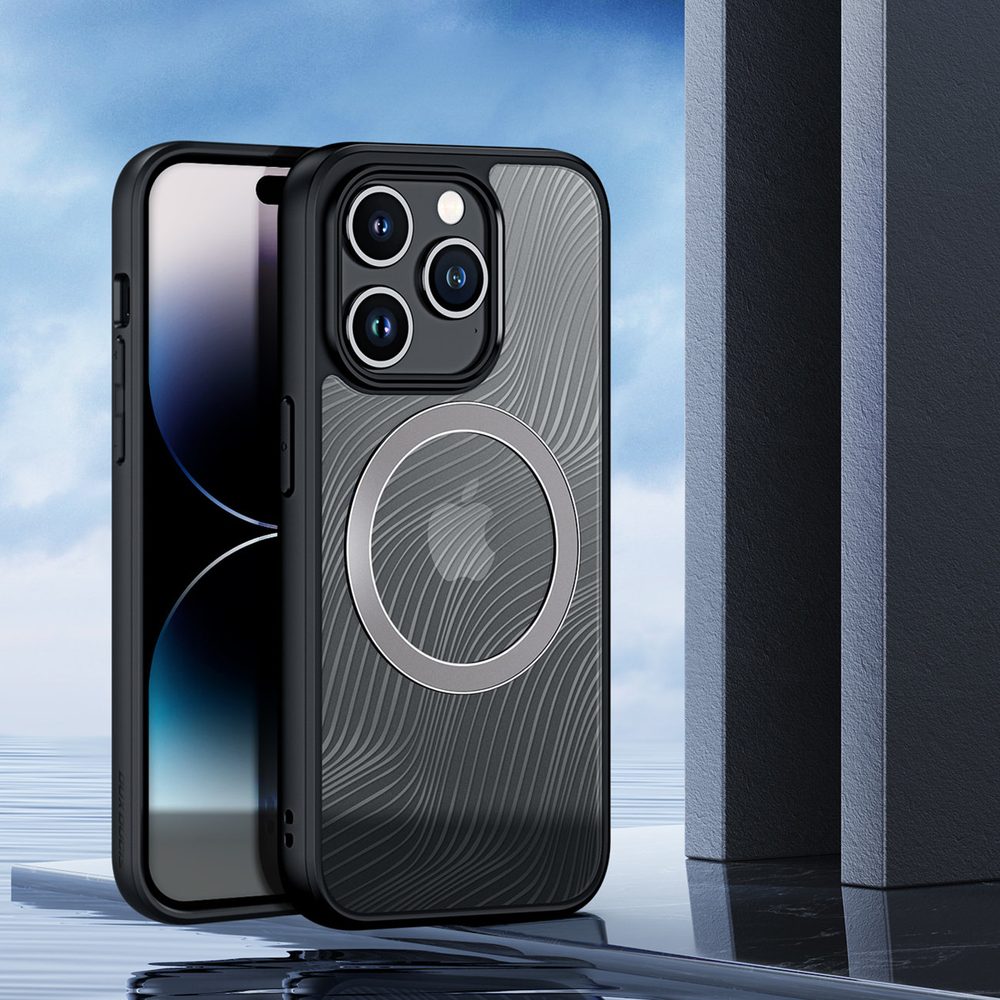 Dux Ducis Aimo Mag MagSafe Készülékkel, IPhone 15 Pro, Fekete