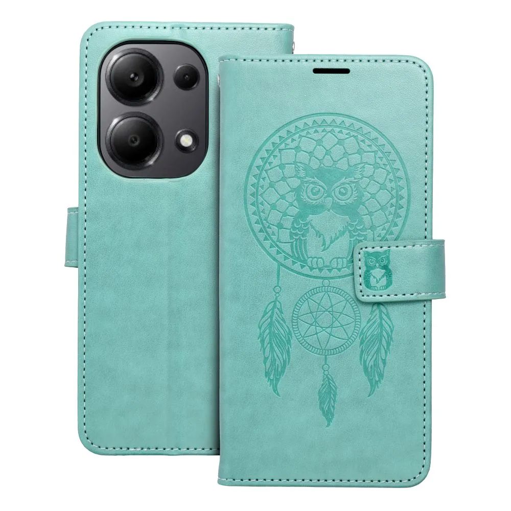 Levně Mezzo pouzdro, Xiaomi Redmi Note 13 Pro 4G, vzor 1, zelený