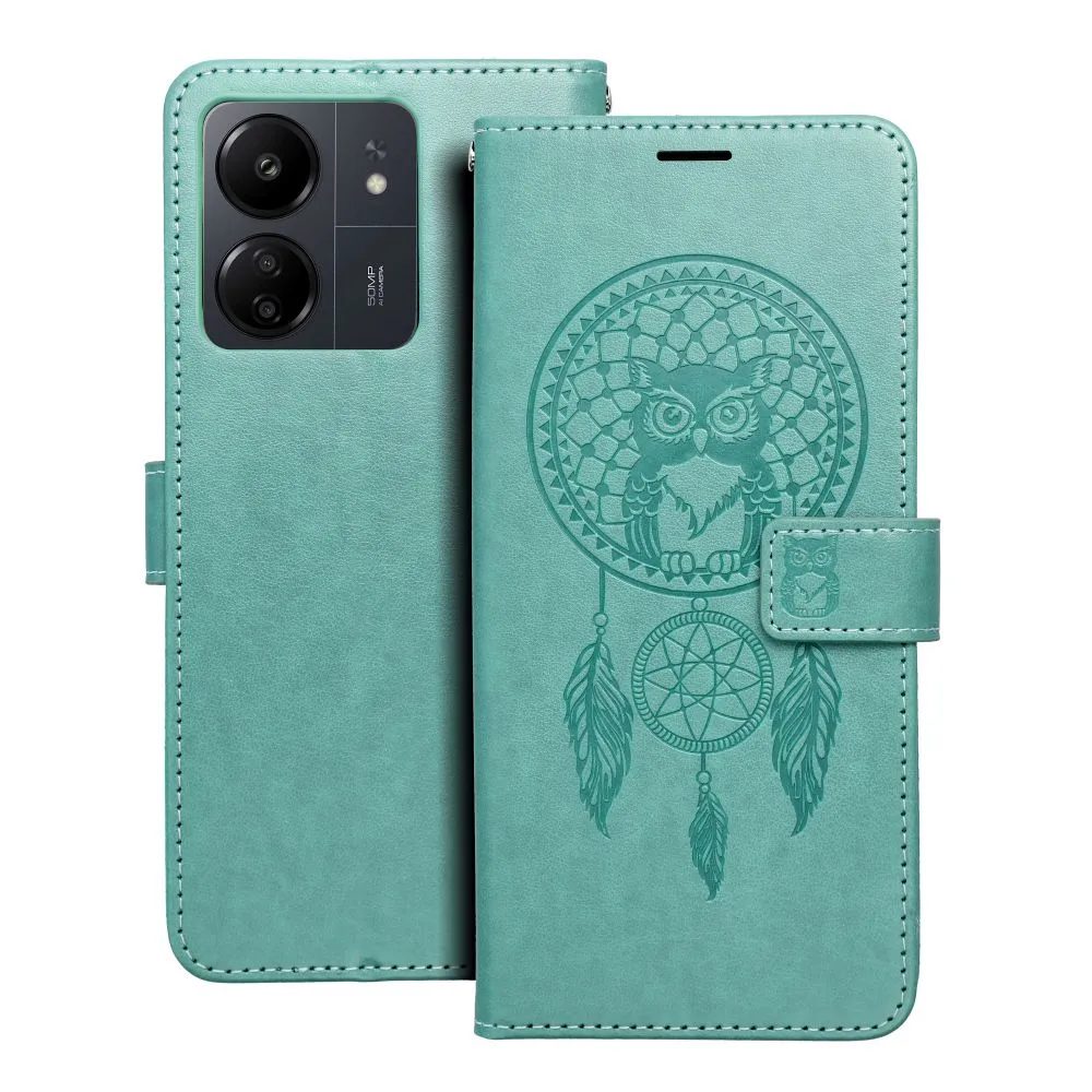 Levně Mezzo pouzdro, Xiaomi Redmi 13C, vzor 1, zelený