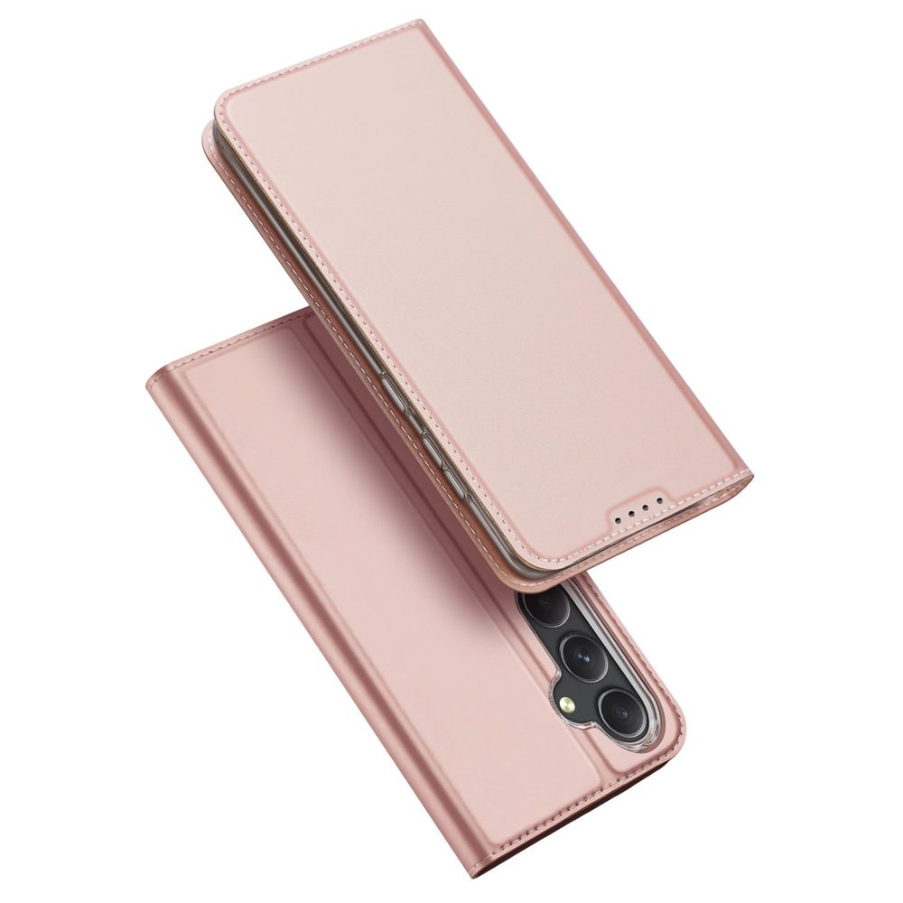 Dux Ducis Skin Pro, Könyves Tok, Samsung Galaxy S23 FE, Rózsaszín