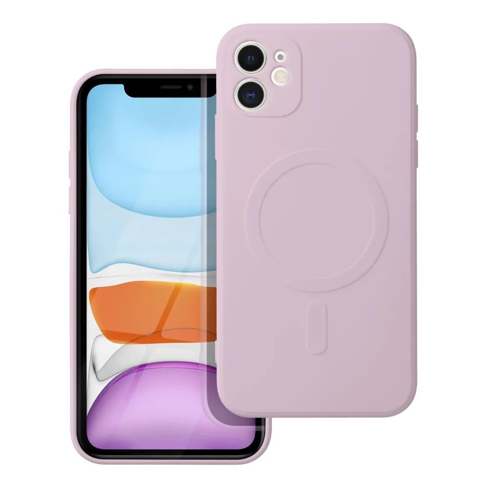 Silicone Mag Cover Husă, IPhone 11, Roz