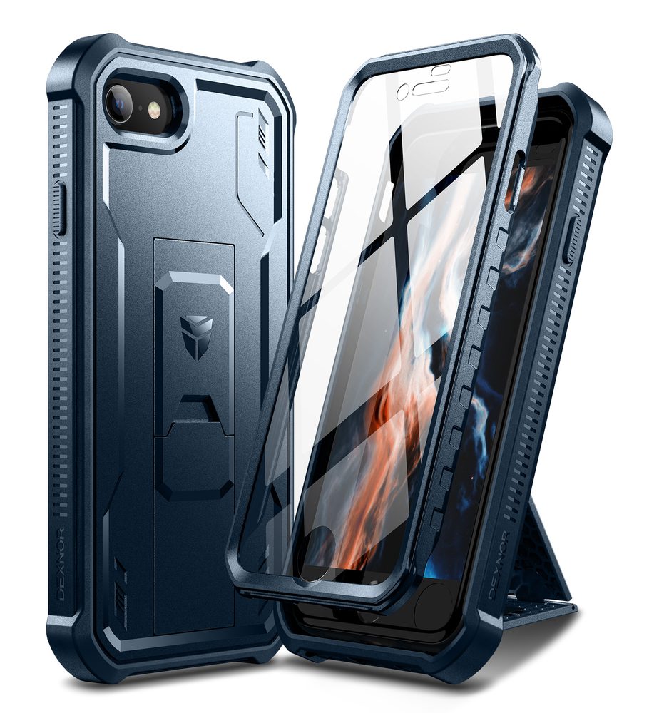 Dexnor 360 Kickstand tok iPhone 7 / 8 / SE 2020 / 2022, kék