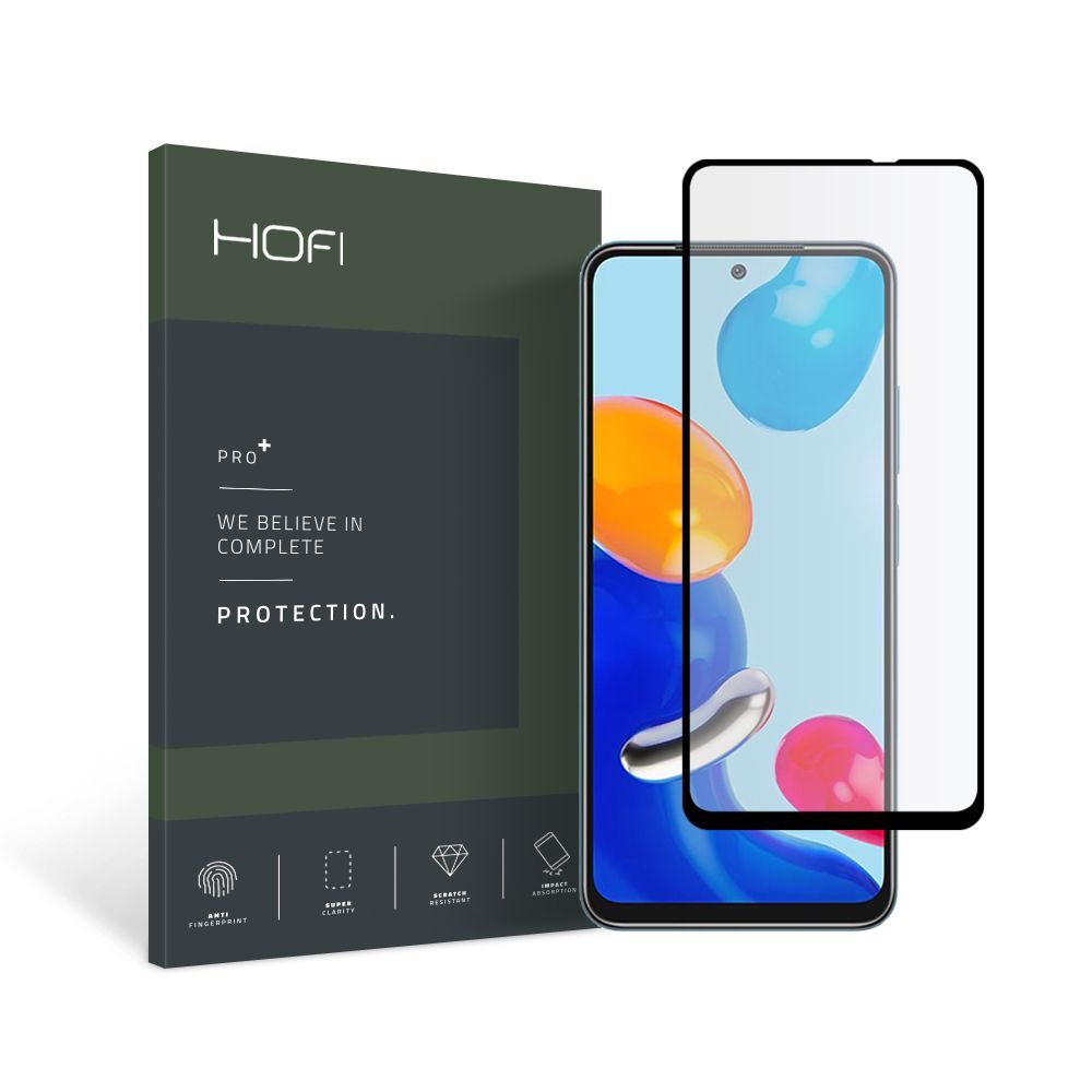 Hofi Pro+ Folie De Sticlă Securizată, Xiaomi Redmi Note 11 / 11S, Negru