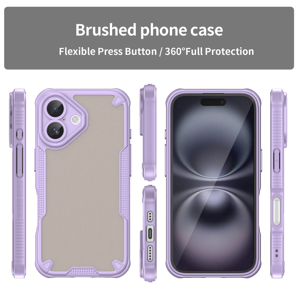 ArmorShield Hybrid Kryt, iPhone 16, fialový
